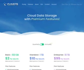 Cloudtb.com(Secure Files Storage) Screenshot