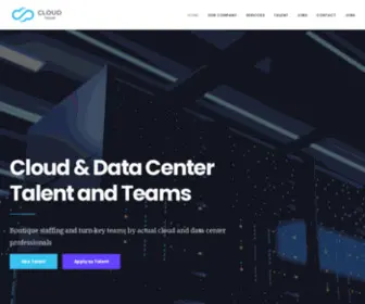 Cloudteams.io(Cloud and Data Center Talent and Turn) Screenshot