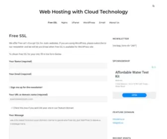 Cloudtech.org(Web Hosting with Cloud Technology) Screenshot