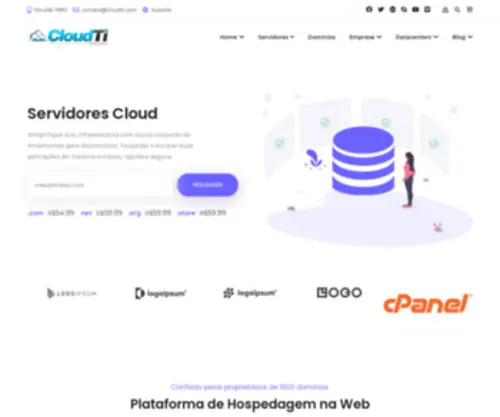 Cloudti.com(Especialista em Cloud e Servidores Dedicados) Screenshot
