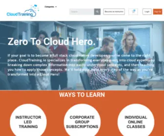 Cloudtraining.io(Online Cloud Training Services) Screenshot
