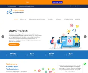 Cloudvisiontechnologies.com(Online Software Training) Screenshot