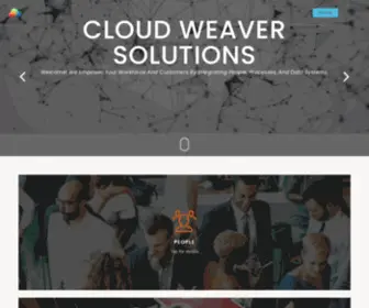 Cloudweaversolutions.com(Tailor-made solutions for connecting people, processes, and data systems) Screenshot