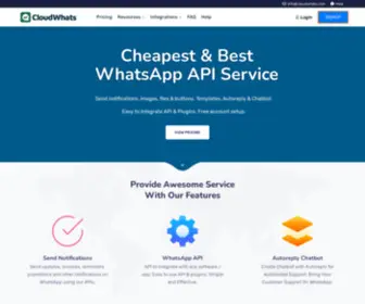 Cloudwhats.com(Cheapest and Best WhatsApp API Service in the World) Screenshot