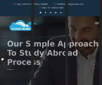 Cloudwingoverseas.com(Cloud Wing Overseas Pvt) Screenshot