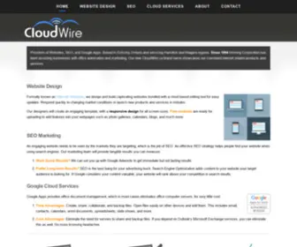 Cloudwire.ca(Website Design in Grimsby Ontario) Screenshot