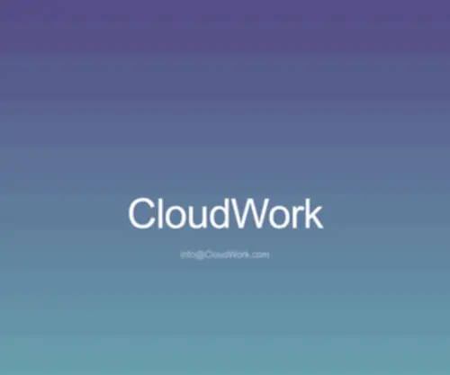 Cloudwork.com(SUPER-DAO (info@ )) Screenshot