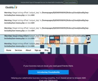 Cloudybuddy.com(Cloud System management) Screenshot