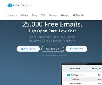 Cloudy.email(Send Emails 10 x Cheaper with Cloudy) Screenshot