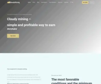 Cloudymining.com(Shop for over 300) Screenshot