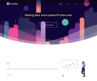 Cloudzies.com(Making data more powerful than ever) Screenshot