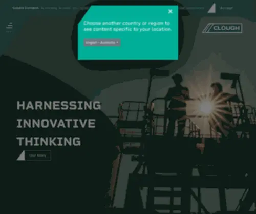 Clough.com.au(Pioneering Since 1919) Screenshot