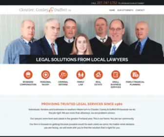 Cloutierconleylaw.com(Experienced Portland Lawyers) Screenshot