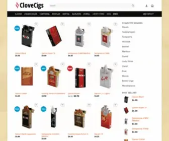 Clovecig.com(Clove Cigarettes. Indonesian Cigarettes) Screenshot