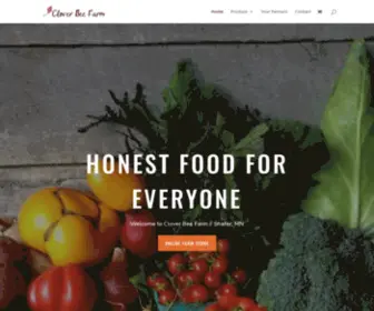 Cloverbeefarm.com(Clover Bee Farm) Screenshot