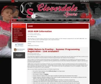 Cloverdalebaseball.com(Cloverdale Minor Baseball) Screenshot