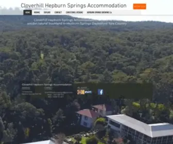 Cloverhill.com.au(Cloverhill Hepburn Springs Accommodation) Screenshot