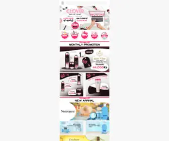 Cloveronlineshop.com(Your destination for beauty products) Screenshot