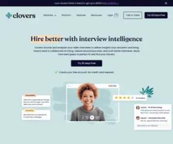 Clovers.ai(Clovers is an intelligent interview platform) Screenshot