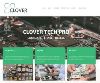 Clovertechpro.com(Liquidate Erase Resale) Screenshot