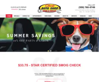 Clovisautoshop.com(Clovis Auto Repair) Screenshot