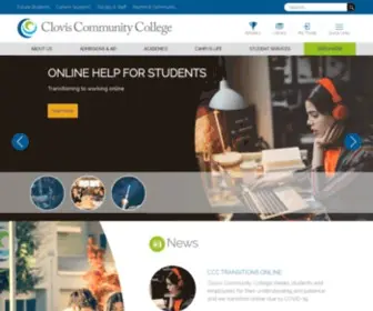 Cloviscollege.edu(Clovis Community College) Screenshot