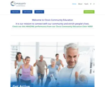 Cloviscommunityed.com(Clovis Community Education) Screenshot