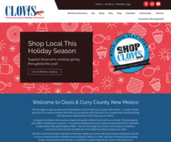 Clovisnm.org(Clovis/Curry County Chamber of Commerce) Screenshot