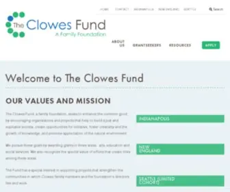 Clowesfund.org(The Clowes Fund) Screenshot