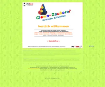 Clown-Zauberer.de(Zauberer, Clowns, ZauberClowns, BallonClowns, Ballonfiguren, Kinderzauberer) Screenshot