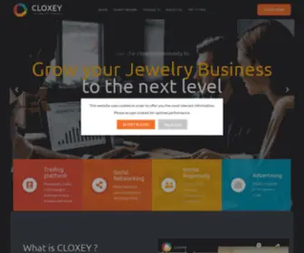 Cloxey.com(The Jewelry Community) Screenshot