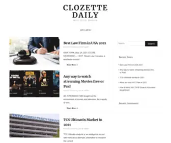 Clozettedaily.com(Your Personal Online Closet and a Fashion Social Network) Screenshot