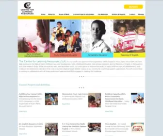 Clrindia.net(Centre for Learning Resources) Screenshot