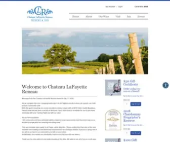 CLrwine.com(Chateau Lafayette Reneau winery) Screenshot