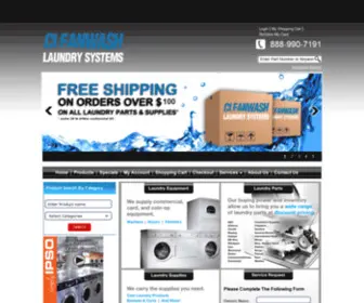 CLslaundry.com(CleanWash Laundry Systems) Screenshot