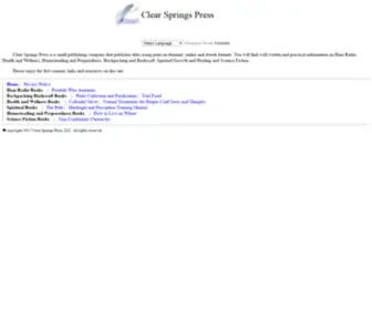 CLSpress.com(Clear Springs Press) Screenshot