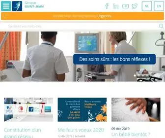 CLStjean.be(Hôpital à Bruxelles) Screenshot