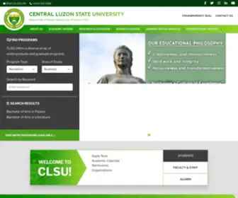 Clsu.edu.ph(Central Luzon State University) Screenshot