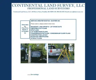 Clsurveyma.com(Continental Land Survey) Screenshot