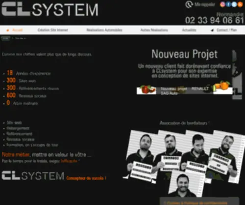 CLSYstem.net(Accueil) Screenshot