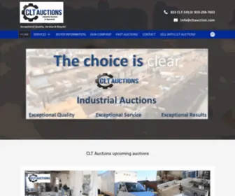 Cltauctions.com(Industrial Machinery & Equipment Specialists) Screenshot