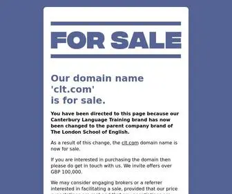 CLT.com(The London School of English has over 100 years experience teaching general) Screenshot