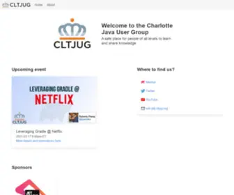 CLtjug.org(Charlotte Java User Group) Screenshot