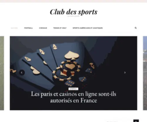 Club-DES-Sports.com(Club des sports) Screenshot