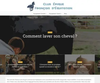 Club-EFE.fr(Club Epique Français d'équitation) Screenshot