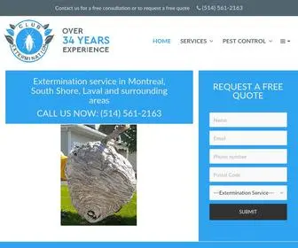 Club-Extermination.com(Exterminateur à Montréal) Screenshot