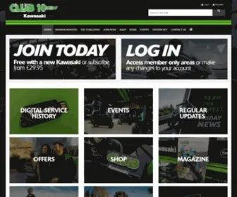 Club-Kawasaki.co.uk(UK based Club Kawasaki. Join today to become a member and start receiving the many benefits) Screenshot