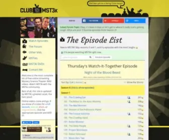 Club-MST3K.com(Club MST3k) Screenshot