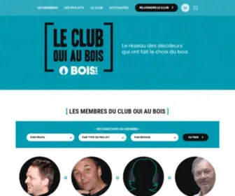Club-OUI-AU-Bois.com(Le club oui au bois) Screenshot