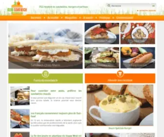 Club-Sandwich.net(Le site du snacking : recettes) Screenshot